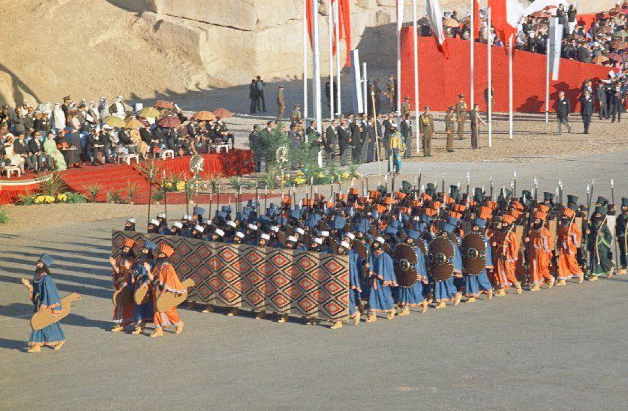 “2500-year celebration of the Persian Empire. Persepolis, Iran. October 1971.”